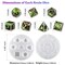 LET'S RESIN Upgraded Dice Resin Molds, Large DND Silicone Dice Molds for Resin with 7 Cavities, Polyhedral Stereoscopic Game Dice Epoxy Resin Molds for DIY Dices Making, Table Board Game